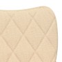 Sillas de comedor 2 unidades tela color crema en Sillas de comedor | Comprar online en Foru.es