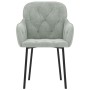 Sillas de comedor 2 unidades terciopelo gris claro en Sillas de comedor | Comprar online en Foru.es