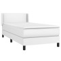 Cama box spring con colchón cuero sintético blanco 80x200 cm de vidaXL, Camas y somieres - Ref: Foro24-3130686, Precio: 316,3...