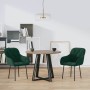 Sillas de comedor 2 unidades terciopelo verde oscuro en Sillas de comedor | Comprar online en Foru.es