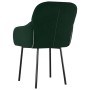 Sillas de comedor 2 unidades terciopelo verde oscuro en Sillas de comedor | Comprar online en Foru.es