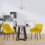 Sillas de comedor 2 unidades terciopelo amarillo en Sillas de comedor | Comprar online en Foru.es