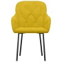 Sillas de comedor 2 unidades terciopelo amarillo en Sillas de comedor | Comprar online en Foru.es