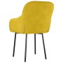 Sillas de comedor 2 unidades terciopelo amarillo en Sillas de comedor | Comprar online en Foru.es