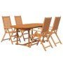 Juego de comedor de jardín 5 piezas madera maciza de acacia de vidaXL, Conjuntos de jardín - Ref: Foro24-3079643, Precio: 523...