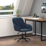 Silla de oficina giratoria terciopelo azul en Sillas de oficina | Comprar online en Foru.es