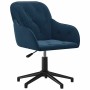 Silla de oficina giratoria terciopelo azul en Sillas de oficina | Comprar online en Foru.es