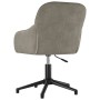 Silla de oficina giratoria de terciopelo gris claro en Sillas de oficina | Comprar online en Foru.es