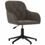Silla de oficina giratoria de terciopelo gris oscuro en Sillas de oficina | Comprar online en Foru.es