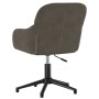 Silla de oficina giratoria de terciopelo gris oscuro en Sillas de oficina | Comprar online en Foru.es