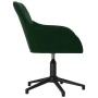 Silla de oficina giratoria de terciopelo verde oscuro en Sillas de oficina | Comprar online en Foru.es