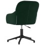 Silla de oficina giratoria de terciopelo verde oscuro en Sillas de oficina | Comprar online en Foru.es
