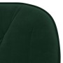 Silla de oficina giratoria de terciopelo verde oscuro en Sillas de oficina | Comprar online en Foru.es