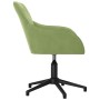 Silla de oficina giratoria de terciopelo verde claro en Sillas de oficina | Comprar online en Foru.es