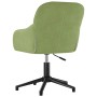 Silla de oficina giratoria de terciopelo verde claro en Sillas de oficina | Comprar online en Foru.es