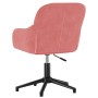 Silla de oficina giratoria de terciopelo rosa en Sillas de oficina | Comprar online en Foru.es