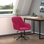 Silla de oficina giratoria de terciopelo rojo tinto en Sillas de oficina | Comprar online en Foru.es