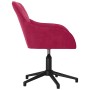 Silla de oficina giratoria de terciopelo rojo tinto en Sillas de oficina | Comprar online en Foru.es
