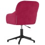 Silla de oficina giratoria de terciopelo rojo tinto en Sillas de oficina | Comprar online en Foru.es