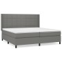 Cama box spring con colchón tela gris oscuro 200x200 cm de vidaXL, Camas y somieres - Ref: Foro24-3131458, Precio: 664,29 €, ...