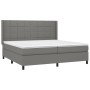Cama box spring con colchón tela gris oscuro 200x200 cm de vidaXL, Camas y somieres - Ref: Foro24-3131458, Precio: 664,29 €, ...