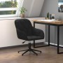 Silla de oficina giratoria de terciopelo negro en Sillas de oficina | Comprar online en Foru.es