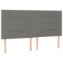 Cama box spring con colchón tela gris oscuro 200x200 cm de vidaXL, Camas y somieres - Ref: Foro24-3131458, Precio: 664,29 €, ...
