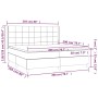 Cama box spring con colchón tela gris oscuro 200x200 cm de vidaXL, Camas y somieres - Ref: Foro24-3131458, Precio: 664,29 €, ...