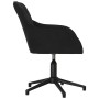 Silla de oficina giratoria de terciopelo negro en Sillas de oficina | Comprar online en Foru.es