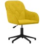 Silla de oficina giratoria de terciopelo amarillo en Sillas de oficina | Comprar online en Foru.es