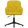 Silla de oficina giratoria de terciopelo amarillo en Sillas de oficina | Comprar online en Foru.es