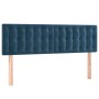 Cama box spring con colchón terciopelo azul oscuro 140x200 cm de vidaXL, Camas y somieres - Ref: Foro24-3131205, Precio: 449,...