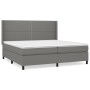 Cama box spring con colchón tela gris oscuro 200x200 cm de vidaXL, Camas y somieres - Ref: Foro24-3131378, Precio: 634,67 €, ...