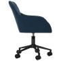 Silla de oficina giratoria terciopelo azul en Sillas de oficina | Comprar online en Foru.es