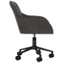 Silla de oficina giratoria de terciopelo gris oscuro en Sillas de oficina | Comprar online en Foru.es