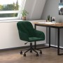 Silla de oficina giratoria de terciopelo verde oscuro en Sillas de oficina | Comprar online en Foru.es