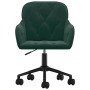 Silla de oficina giratoria de terciopelo verde oscuro en Sillas de oficina | Comprar online en Foru.es