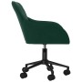 Silla de oficina giratoria de terciopelo verde oscuro en Sillas de oficina | Comprar online en Foru.es