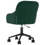 Silla de oficina giratoria de terciopelo verde oscuro en Sillas de oficina | Comprar online en Foru.es