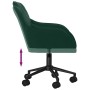 Silla de oficina giratoria de terciopelo verde oscuro en Sillas de oficina | Comprar online en Foru.es