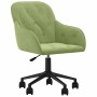 Silla de oficina giratoria de terciopelo verde claro en Sillas de oficina | Comprar online en Foru.es