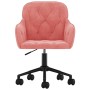 Silla de oficina giratoria de terciopelo rosa en Sillas de oficina | Comprar online en Foru.es