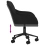 Silla de oficina giratoria de terciopelo negro en Sillas de oficina | Comprar online en Foru.es