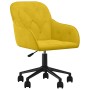 Silla de oficina giratoria de terciopelo amarillo en Sillas de oficina | Comprar online en Foru.es