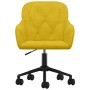 Silla de oficina giratoria de terciopelo amarillo en Sillas de oficina | Comprar online en Foru.es