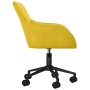 Silla de oficina giratoria de terciopelo amarillo en Sillas de oficina | Comprar online en Foru.es