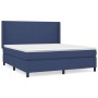Cama box spring con colchón tela azul 160x200 cm de vidaXL, Camas y somieres - Ref: Foro24-3131287, Precio: 568,07 €, Descuen...