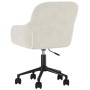 Silla de oficina giratoria de terciopelo color crema en Sillas de oficina | Comprar online en Foru.es