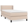 Cama box spring con colchón cuero sintético capuchino 100x200cm de vidaXL, Camas y somieres - Ref: Foro24-3130648, Precio: 33...