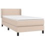 Cama box spring con colchón cuero sintético capuchino 100x200cm de vidaXL, Camas y somieres - Ref: Foro24-3130648, Precio: 33...